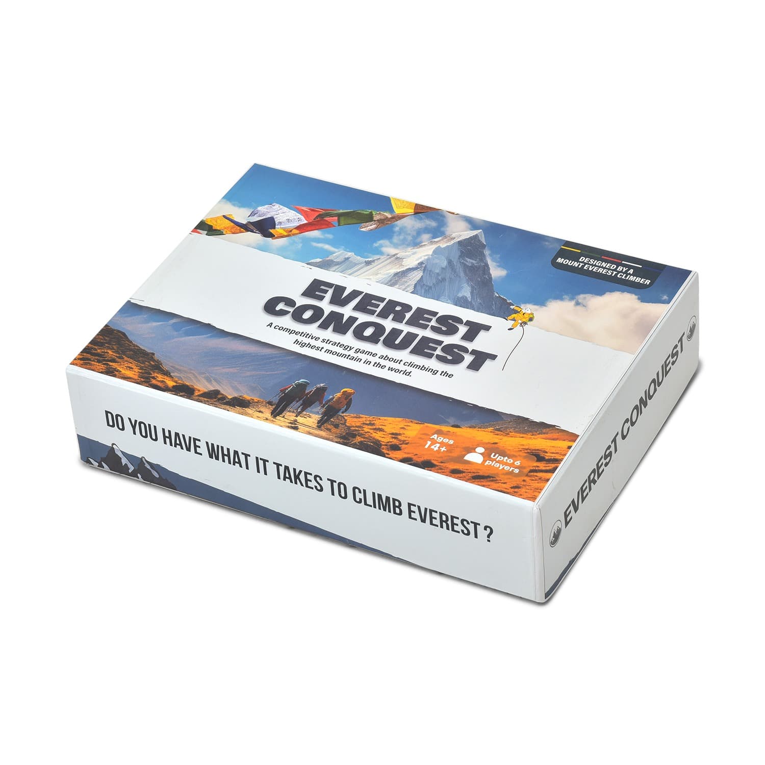 Everest Conquest box, angled view